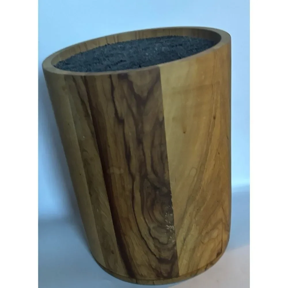 Williams Sonoma Walnut  Kapoosh Walnut Knife Holder